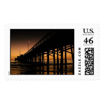 Newport Pier at Dusk postage