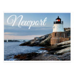 Newport Rhode Island Sunset Lighthouse  Postcard