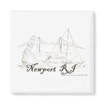 Newport RI Magnet by osundergroundllc Newport RI Magnet