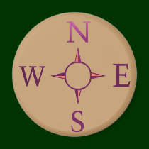 NEWS : Compass North East West South magnets by doonagiri NEWS : Compass North East West South magnets