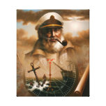 NEWS & Map Captain 5 or Sea Captain Wrapped Canvas canvas prints