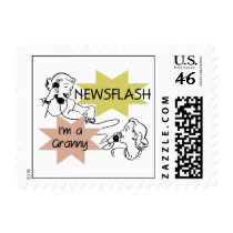 Newsflash I'm a Granny T-shirts and Gifts Stamp