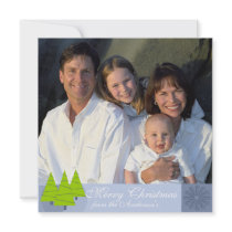 Newsletter on Back Red Damask Tree Christmas Card invitations by samack Newsletter on Back Red Damask Tree Christmas Card invitations