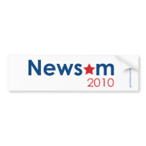Newsom 2010 bumper stickers by gavinnewsomtshirts Newsom 2010 bumper stickers