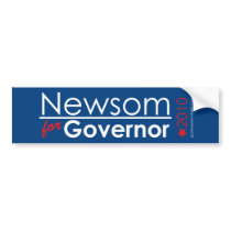 Newsom For Governor bumper stickers