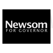 Newsom for governor bumper sticker cards by Politicaltshirts Newsom for governor bumper sticker cards