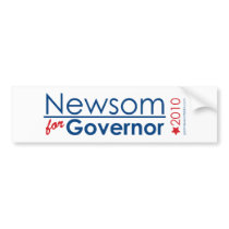Newsom For Governor bumper stickers