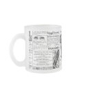 Newspaper #1 mug: frosted