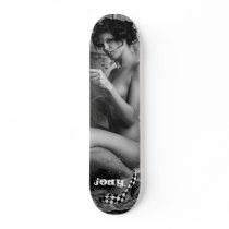 Newspaper babe! skateboard