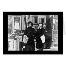 Newspaper Girls Hartford, CT 1909 Cards