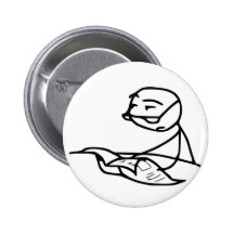 Newspaper Guy Pinback Button
