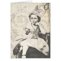 Newspaper Hat Gal 5 cards