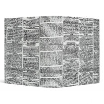 Newspaper Print Binder