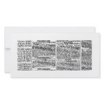 Newspaper Print (Black &amp; White) Photo Cards