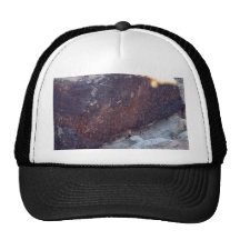 Newspaper Rock At Petrified Forest National Park Mesh Hats