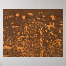 Newspaper Rock is a petroglyph panel etched in Posters