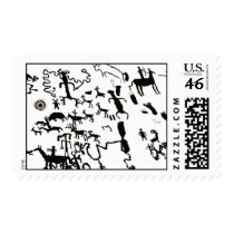 Newspaper Rock Stamp