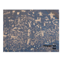 Newspaper Rock postcard