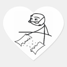 Newspaper Tear Guy Sticker