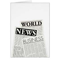 Newspapers Greeting Cards