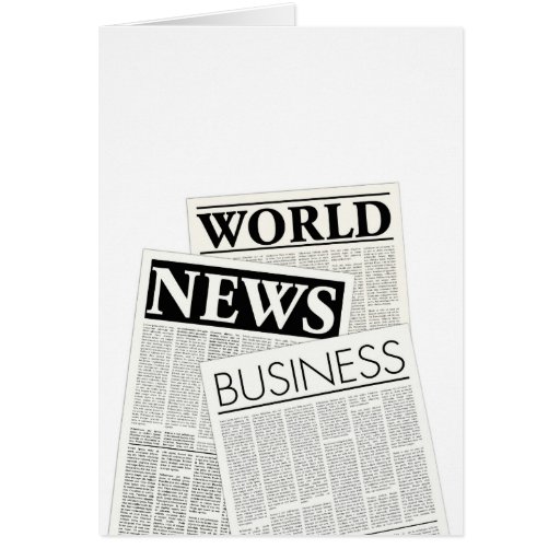 Newspapers Greeting Cards