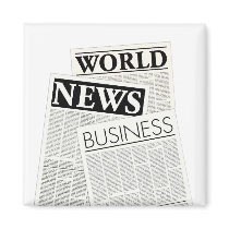 Newspapers Refrigerator Magnets