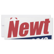 Newt 2012 banner rack cards by GingrichShirts Newt 2012 banner rack cards