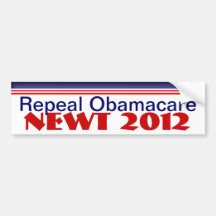 Newt  2012 bumper stickers