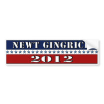 Newt Gingrich 2012 - bumper sticker