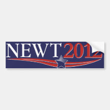 Newt Gingrich 2012 Bumper Sticker