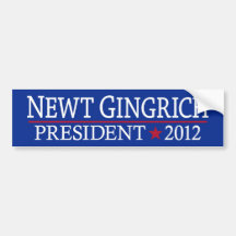 Newt Gingrich 2012 Bumper Stickers