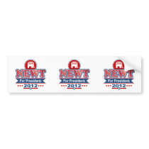 NEWT Gingrich 2012 Bumper Stickers