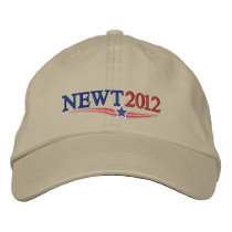 NEWT Gingrich 2012 Embroidered Baseball Cap