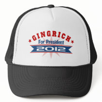 NEWT Gingrich 2012 Hats