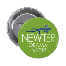 Newt Gingrich 2012 - newter obama Pin