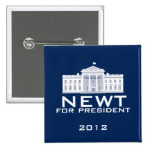 Newt Gingrich 2012 Pinback Buttons