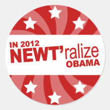 NEWT Gingrich 2012 Round Sticker