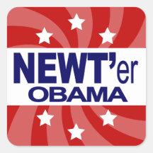 NEWT Gingrich 2012 Square Stickers