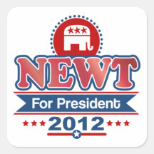 NEWT Gingrich 2012 Sticker