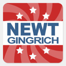 NEWT Gingrich 2012 Sticker