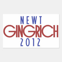 Newt Gingrich 2012 Stickers
