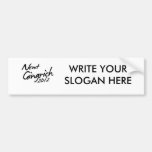 NEWT GINGRICH AUTOGRAPH 2012 BUMPER STICKER
