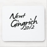 NEWT GINGRICH AUTOGRAPH 2012 MOUSEPAD