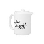 NEWT GINGRICH AUTOGRAPH 2012