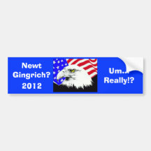 Newt Gingrich?! Bumper Sticker