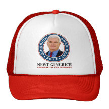 Newt Gingrich Conservative for President Trucker Hat