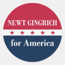 Newt Gingrich for America Sticker
