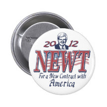 Newt Gingrich for President 2012 Gear Pinback Button