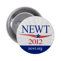 Newt Gingrich for President 2012 Pinback Buttons