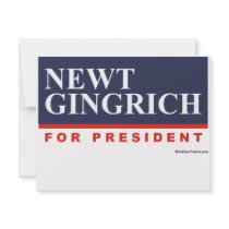 Newt Gingrich for President (2) invitations by GingrichShirts Newt Gingrich for President (2) invitations